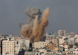 Attacco israeliano a Gaza dei giorni scorsi.