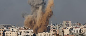 Attacco israeliano a Gaza dei giorni scorsi.