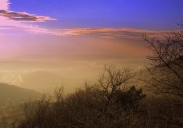 Tramonto con sullo sfondo la Valle delle Noghere (2008).